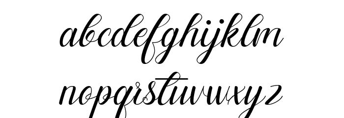 Rosemarry Font LOWERCASE