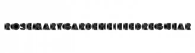 Rosemary Garden Filled Regular  Descarca Fonturi Gratis