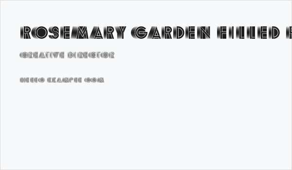 Rosemary Garden Filled Regular Business Card