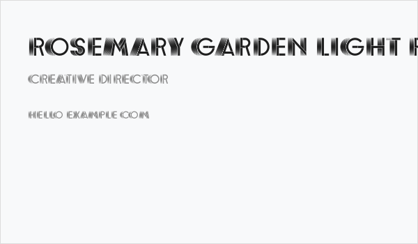 Rosemary Garden Light Regular Business Card