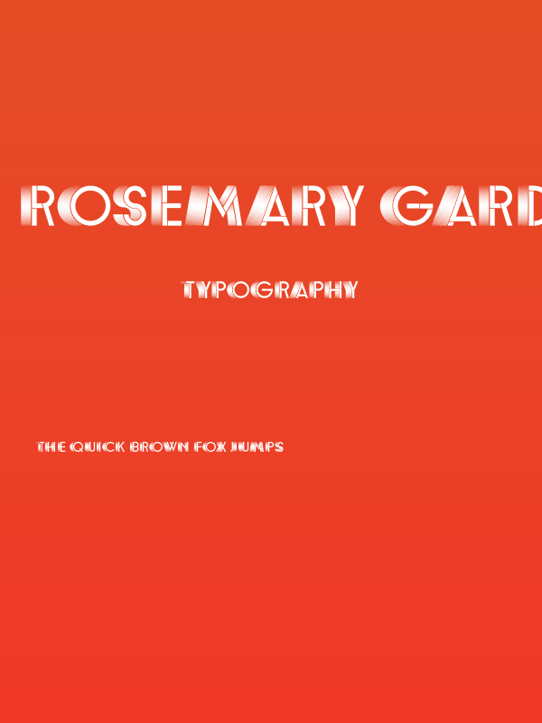 Rosemary Garden Light Regular Poster