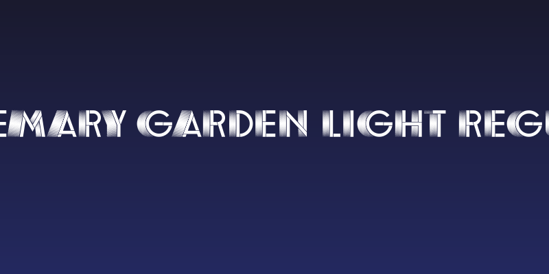 Rosemary Garden Light Regular Social Header