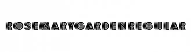 Rosemary Garden Regular  免费字体下载