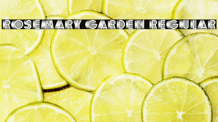 Rosemary Garden Regular Example 3