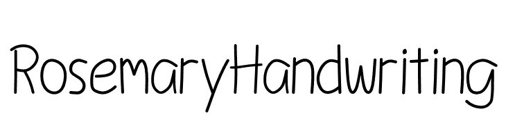 Rosemary Handwriting  नि: शुल्क फ़ॉन्ट्स डाउनलोड