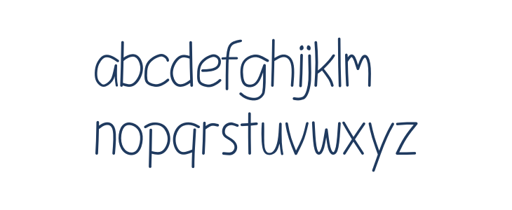 Rosemary Handwriting Lowercase