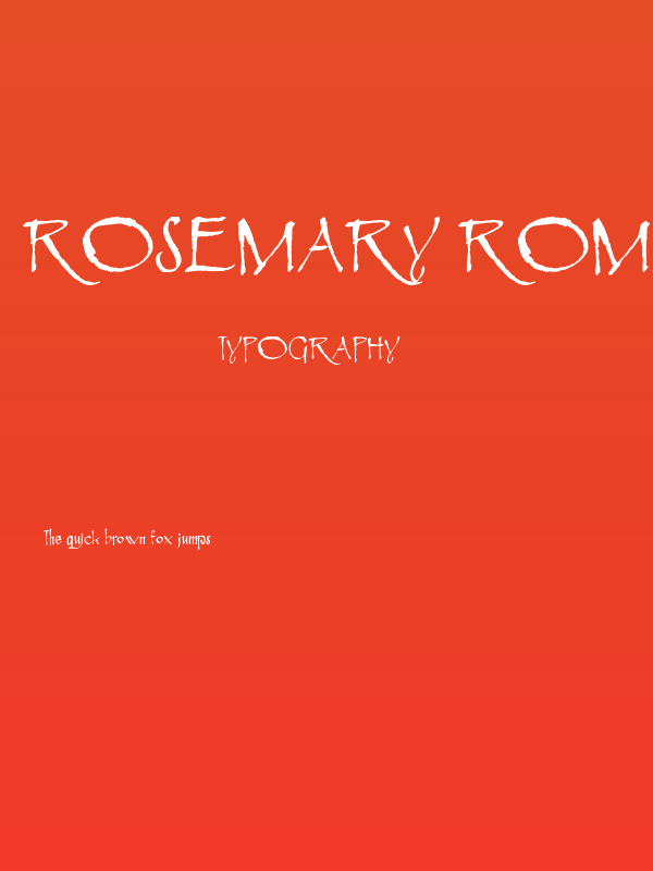 Rosemary Roman Poster