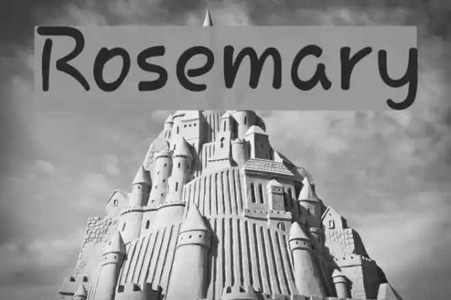 Rosemary Font examples