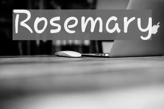 Rosemary Font examples