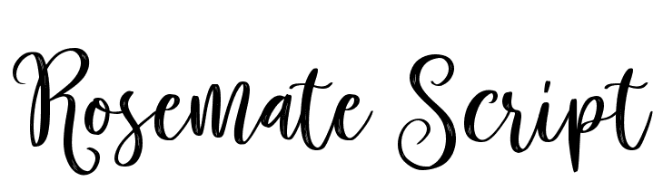 Rosemate Script  font caratteri gratis