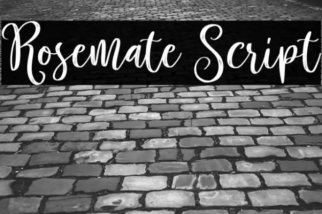 Rosemate Script Font examples