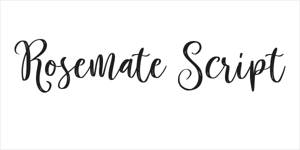 Rosemate Script Logo
