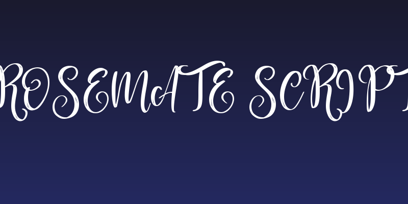 Rosemate Script Social Header