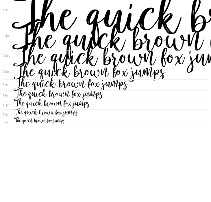 Rosemate Script Waterfall