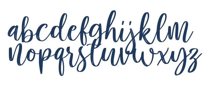 Rosemate Script Lowercase