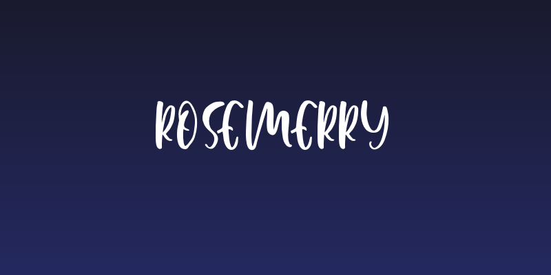 Rosemerry Social Header