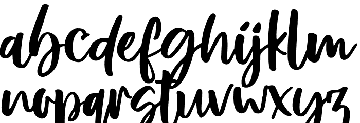 Rosemerry Font LOWERCASE