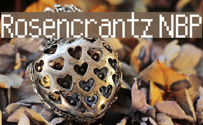 Rosencrantz NBP Font examples
