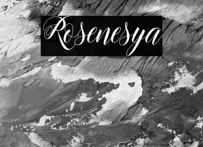 Rosenesya Font examples