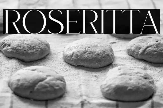 Roseritta Font examples