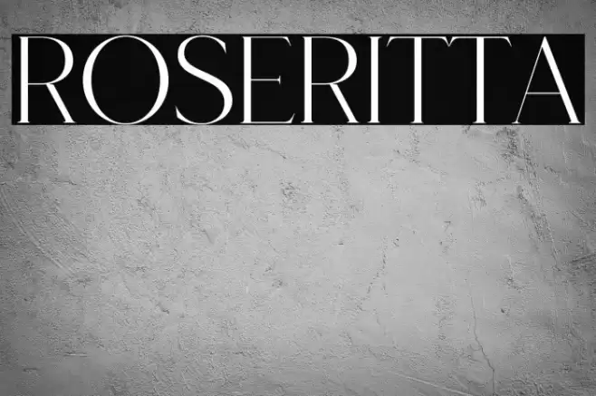 Roseritta Font examples