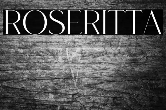 Roseritta Font examples