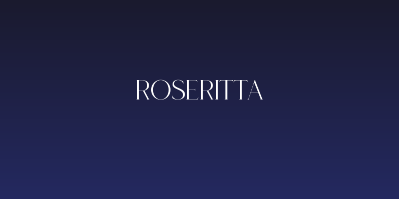 Roseritta Social Header