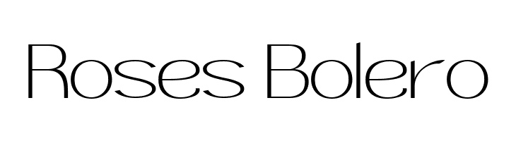 Roses Bolero  Free Fonts Download