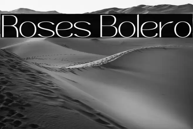 Roses Bolero Font examples