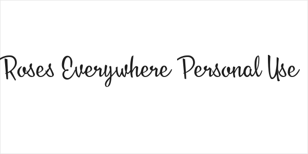Roses Everywhere Personal Use  Logo
