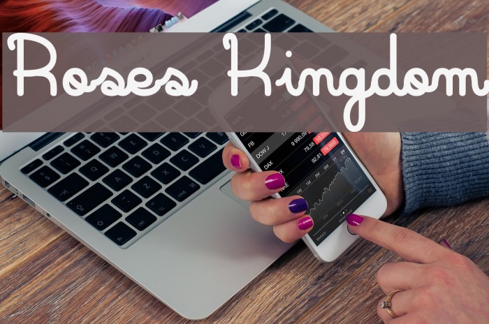 Roses Kingdom Font examples