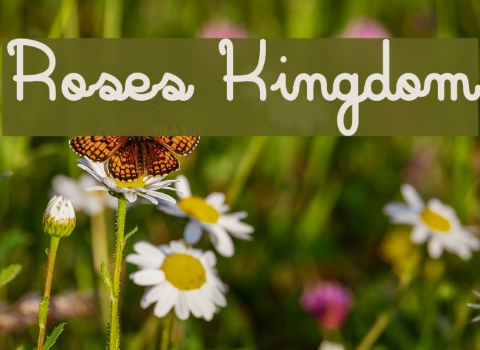 Roses Kingdom Font examples