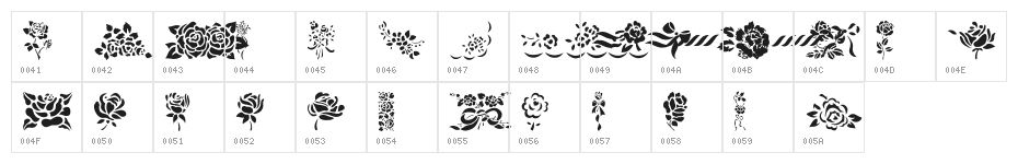 Roses! Roses! Character Map