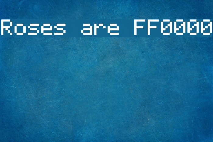 Roses are FF0000 Font examples