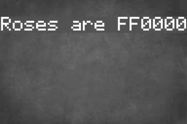 Roses are FF0000 Fuentes examples