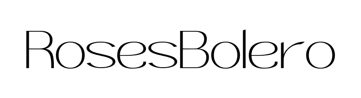 RosesBolero  नि: शुल्क फ़ॉन्ट्स डाउनलोड