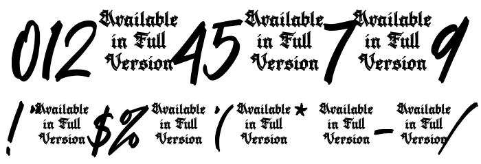 Roseshade Font OTHER CHARS