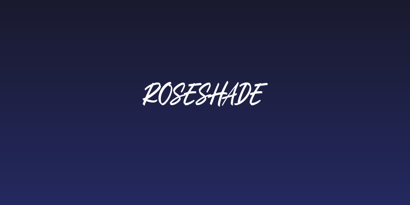 Roseshade Social Header