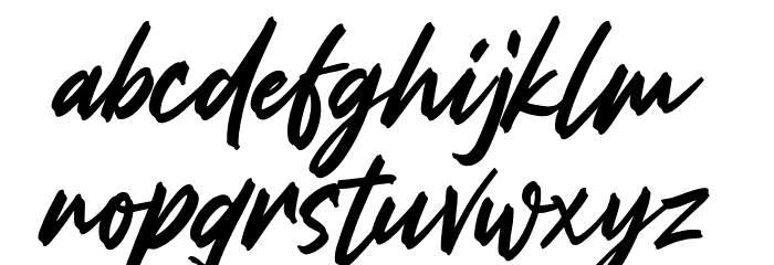 Roseshade Font LOWERCASE