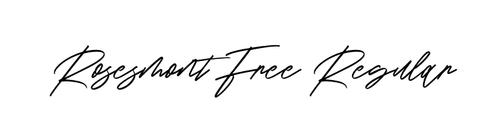 Rosesmont Free Regular  Frei Schriftart Herunterladen