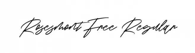 Rosesmont Free Regular  Frei Schriftart Herunterladen