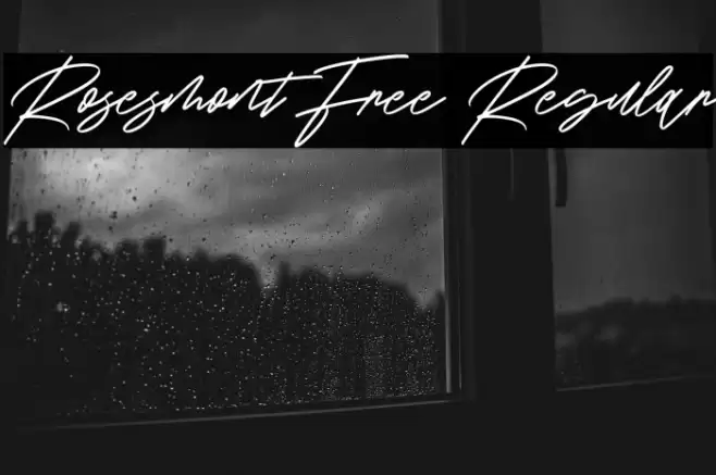 Rosesmont Free Regular Font examples
