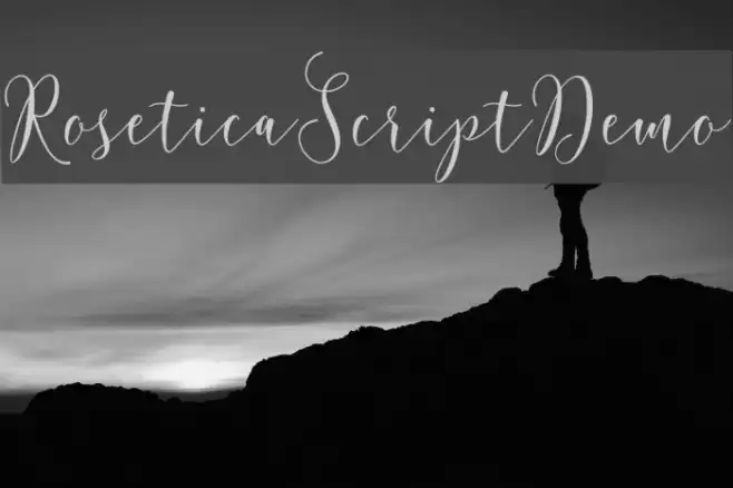 RoseticaScriptDemo Font examples