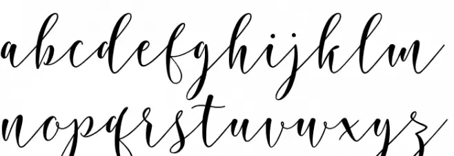 RoseticaScriptDemo خط أحرف صغيرة