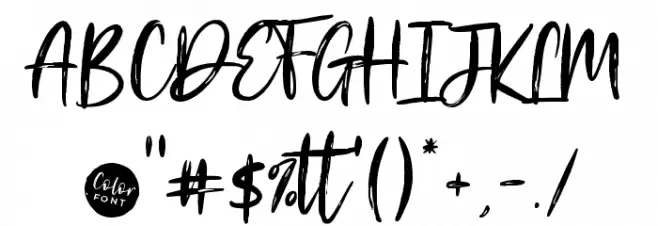 Rosetta Black Font OTHER CHARS