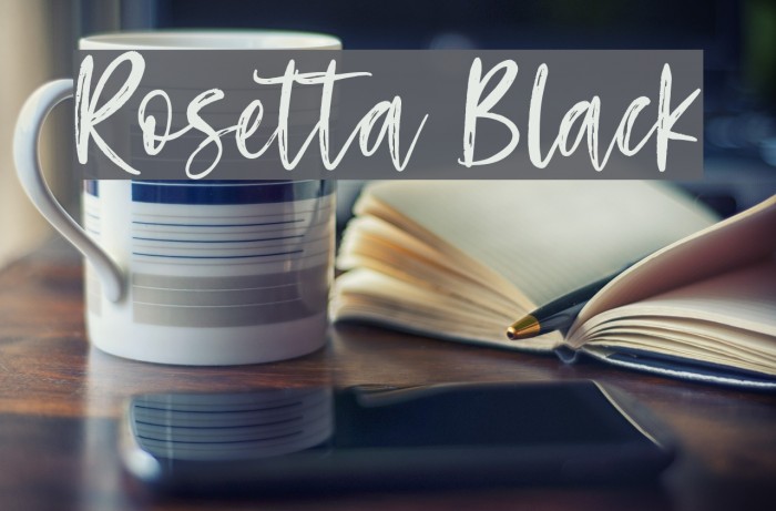 Rosetta Black Font examples