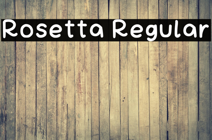 Rosetta Regular Example 1