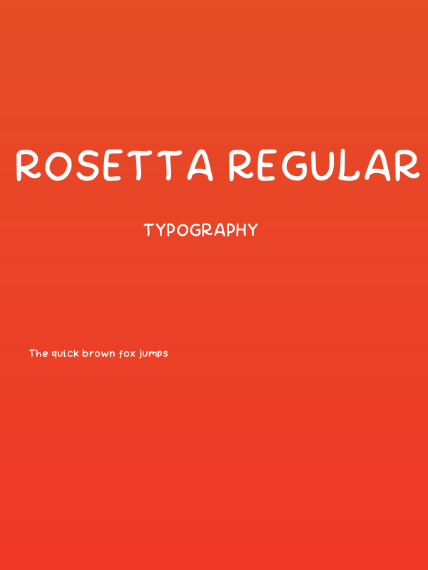 Rosetta Regular Poster