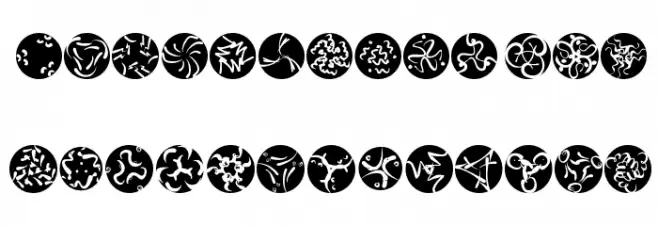 RosettaCalligraphiaOne 字体 大写