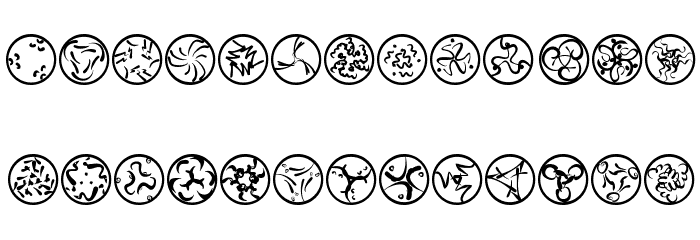 RosettaCalligraphiaOne Font LOWERCASE